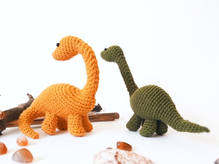Brontosaur family Dinosaur Crochet pattern
