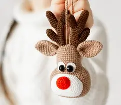 Christmas ornament tree's toy Rudolph
