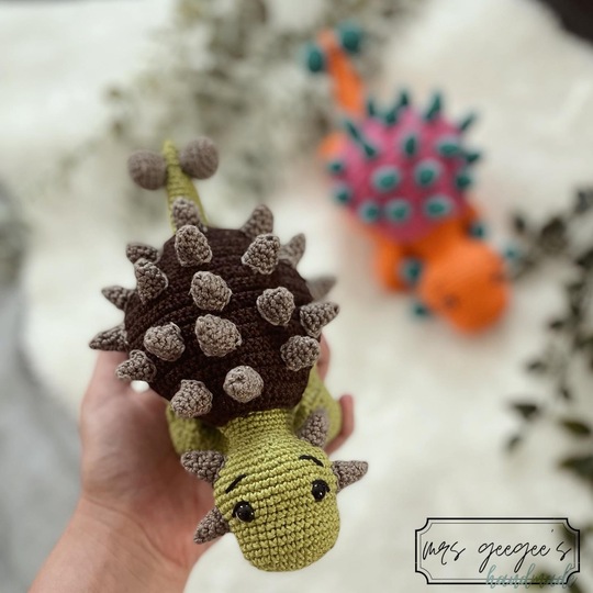 Corchet pattern Dinosaur Ankylosaurus Kyle