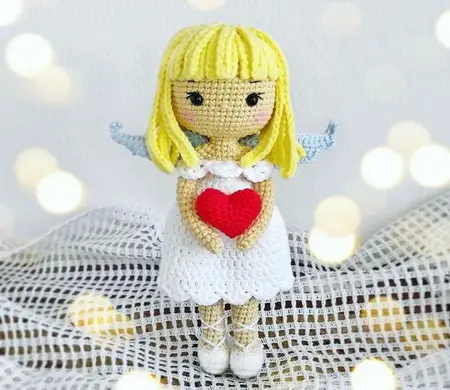 Crochet angel doll pattern amigurumi doll tutorial
