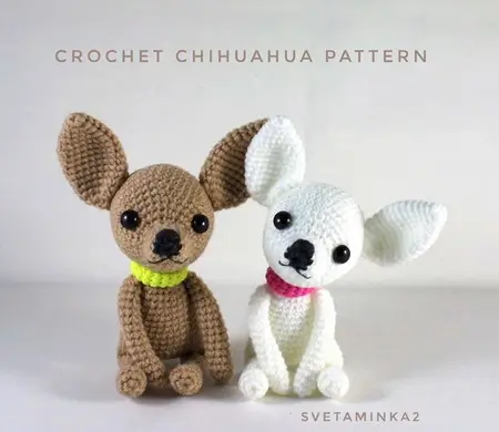 Crochet Chihuahua Pattern Amigurumi Chihuahua Amigurumi Dog Crochet Dog