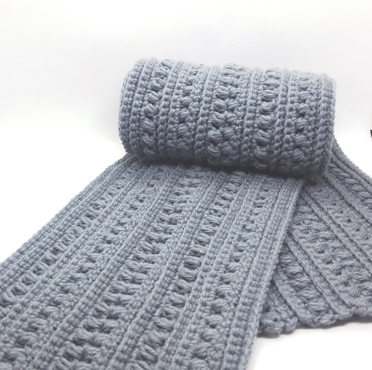 Crochet man woman scarf for beginners