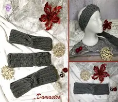 Crochet Pattern 3 Headbands Damasios