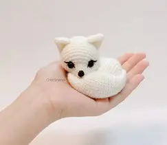 Crochet pattern Arctic Fox Little Crystal