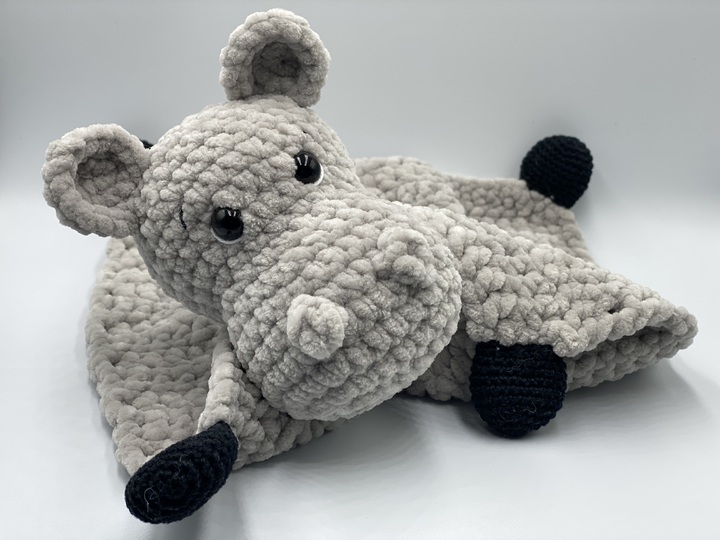 Crochet Pattern - Comforter Hippo (Cuddly Hippo)