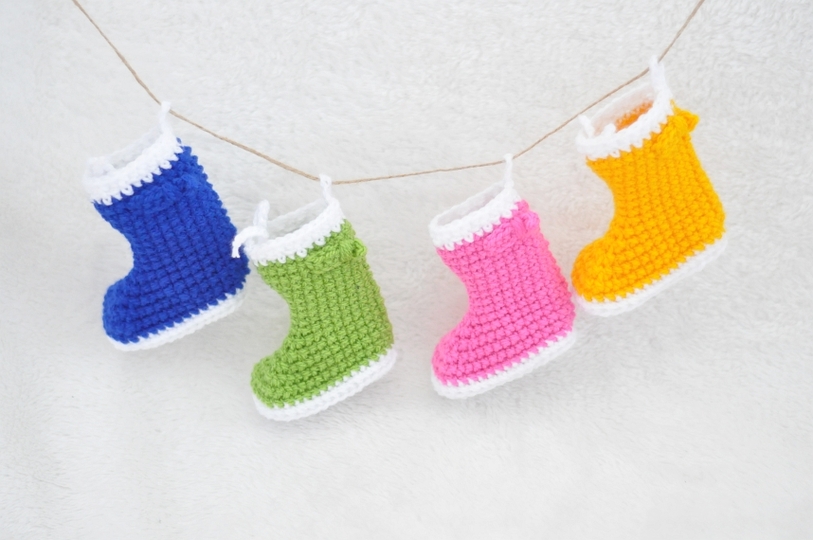 Crochet Pattern for Rubber Boots - Advent Calendar