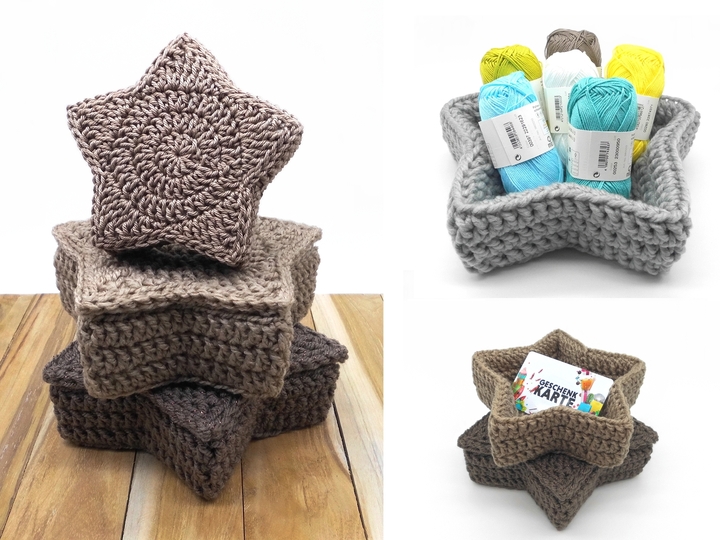 Crochet pattern star box - easy and versatile