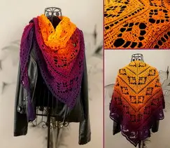 Crochet Pattern Triangular Scarf Chrysis