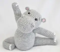 Crochet Pattern Yoga Hippo Perfect for Beginners
