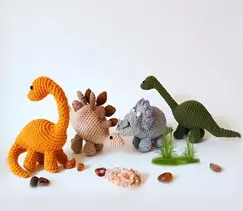 Dinosaurs eBOOK Crochet patterns