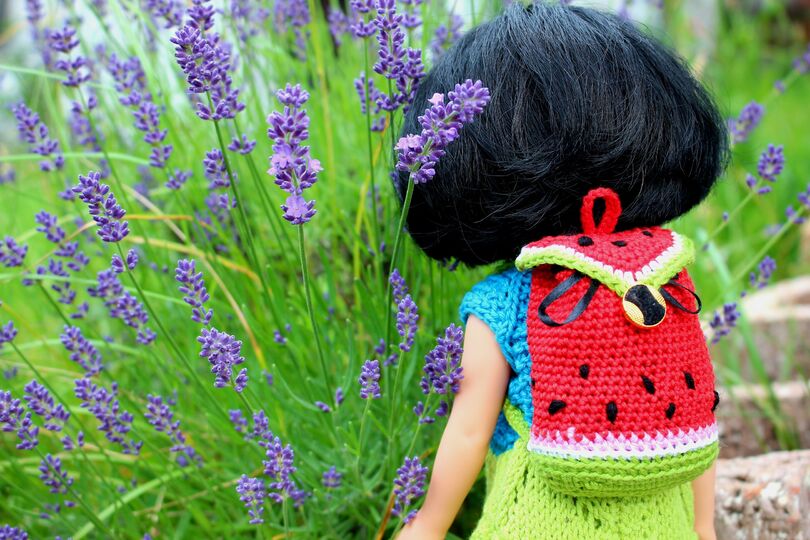 Dolls Backpack Crochet Pattern