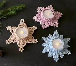 Economy Set Tealight Holders Let it Snow