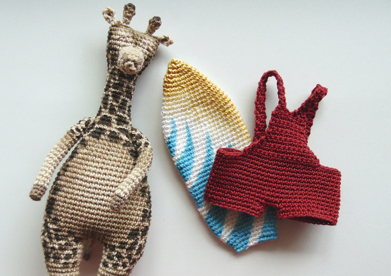 Giraffe Surfer Free PDF Crochet Pattern