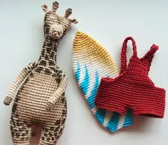 Giraffe Surfer Free PDF Crochet Pattern