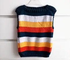 Knitting Pattern Kid's Slipover Robyn