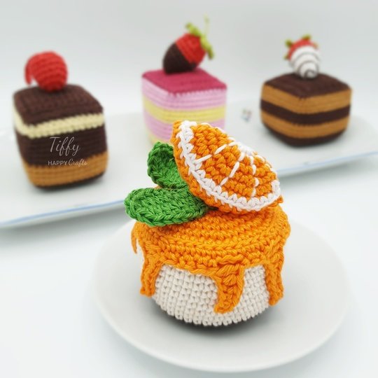 Set of Sweet Cakes Amigurumi Crochet Pattern
