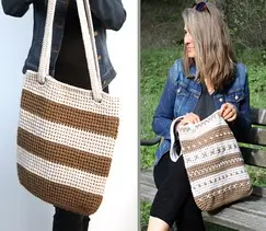 Shoulder Bag Cappuccino Crochet Pattern