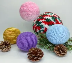 Sinple crochet balls crochet pattern