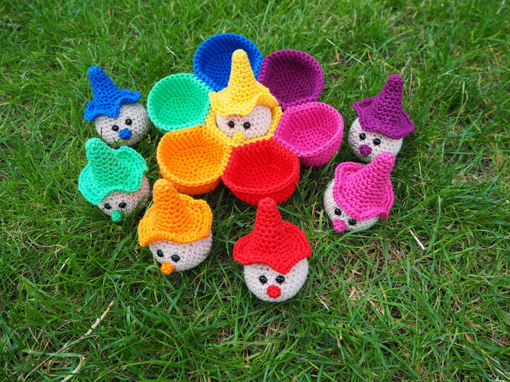 Sorting Game 7 Dwarfs - Crochet Pattern