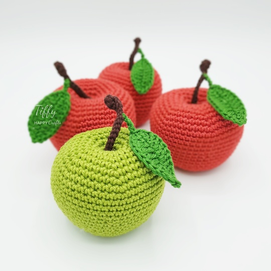 The Perfect Apple Amigurumi Fruit Crochet Pattern