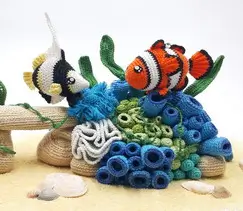 Underwater world with Claude and Wael Crochet pattern