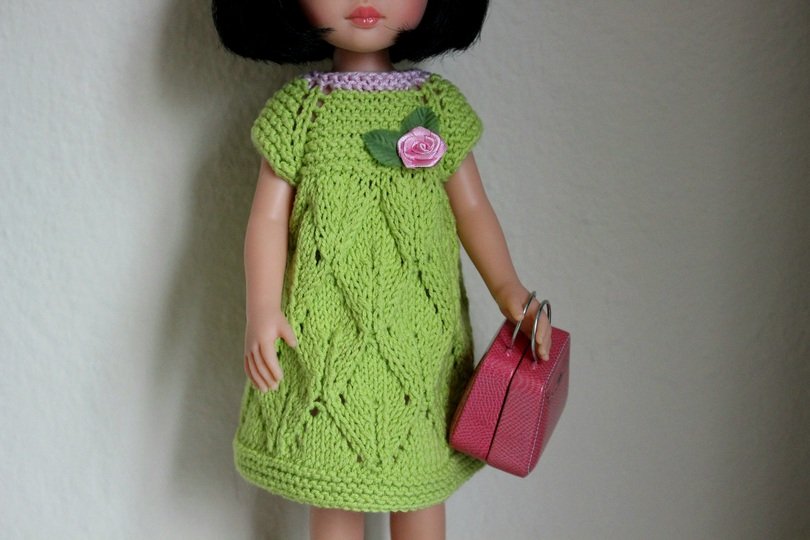 12-inch Dolls Dress Knitting Pattern