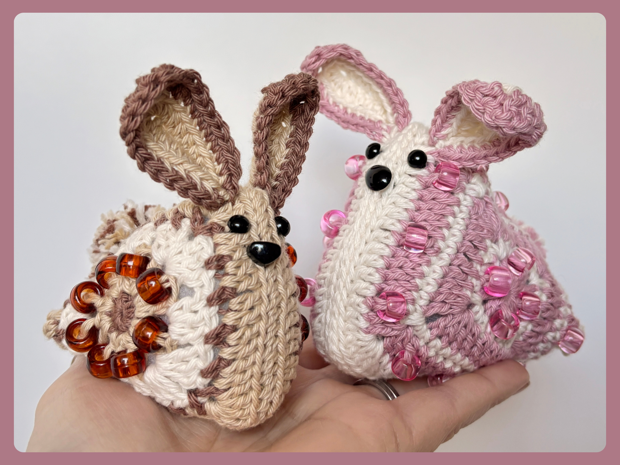 Beaded Crochet Pattern Easter Bunny Amigurumi
