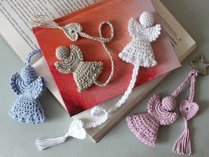 Bookmark Keychain Angel with Heart