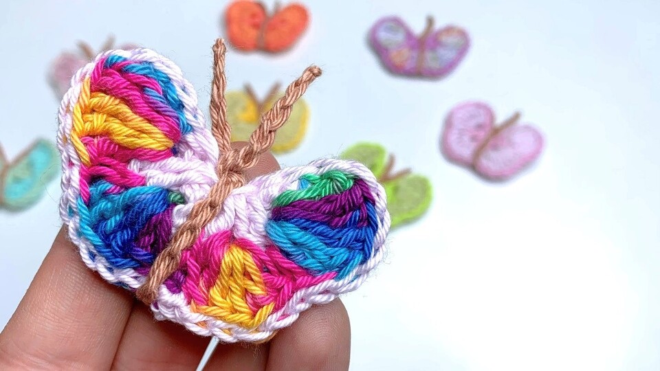 Butterfly Applique Crochet Pattern