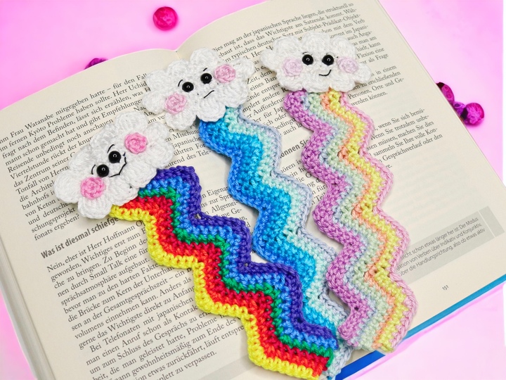 Clouds Bookmarks Crochet Pattern