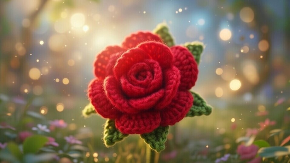 Crochet 3D Flower Pattern PDF