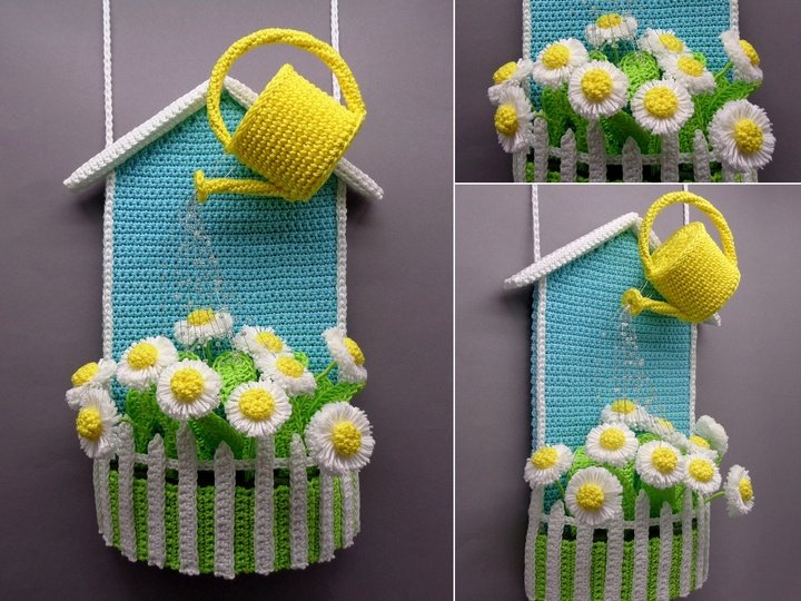 Crochet decoration your own little garden