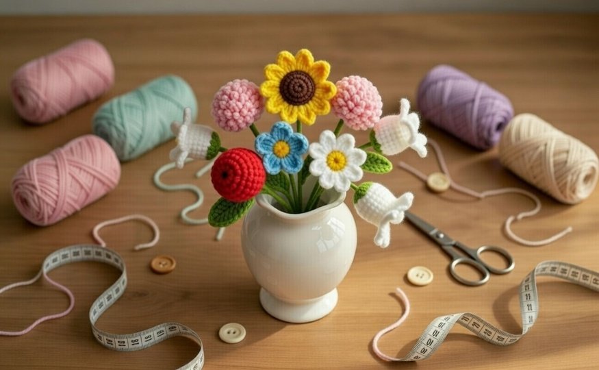 Crochet Flower Bouquet Pattern