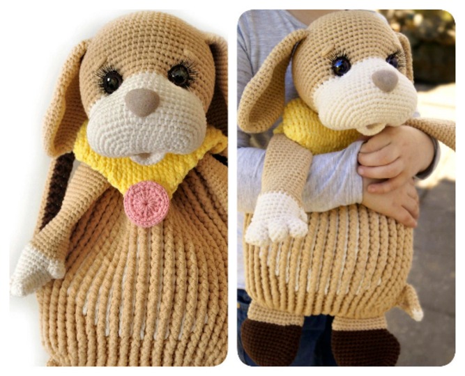 Crochet pattern Backpack Puppy