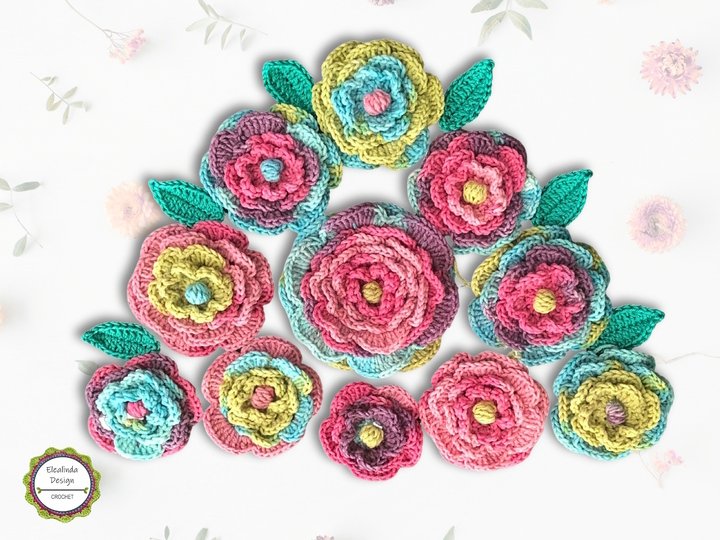 Crochet Pattern Boho Flowers