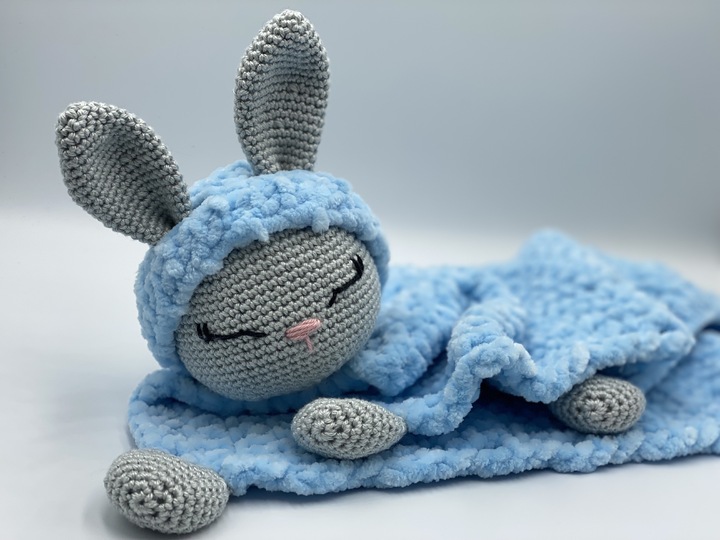 Crochet Pattern Comforter Bunny Cuddly Bunny