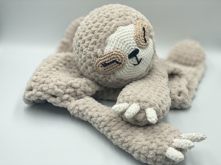 Crochet Pattern Comforter Sloth Cuddly Sloth