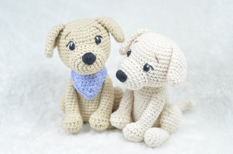 Crochet Pattern Cute Dog with Bandana