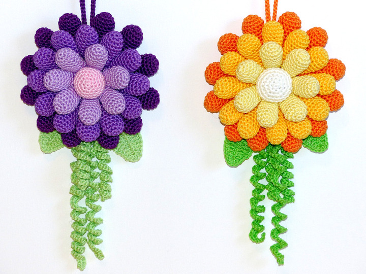 Crochet Pattern Deco hanger flower