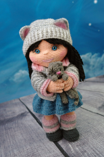 Crochet pattern Masha the doll