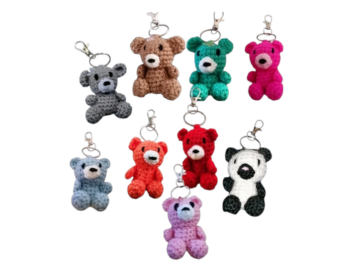 Crochet Pattern Mini Teddy Bear Keychain