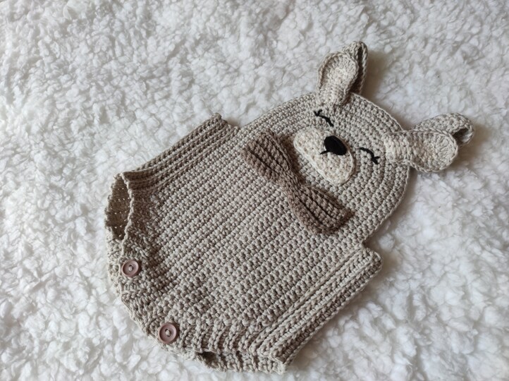 Crochet Pattern Romper Bunny for baby