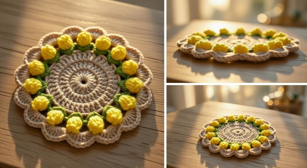 Crochet Round Coaster Pattern