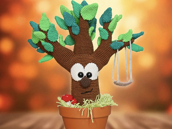 Decorative magic tree crochet pattern
