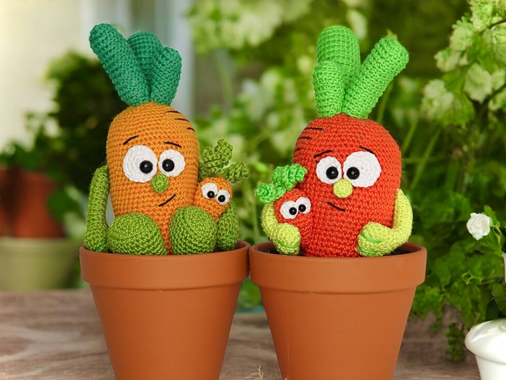 Fleet carrot crochet pattern