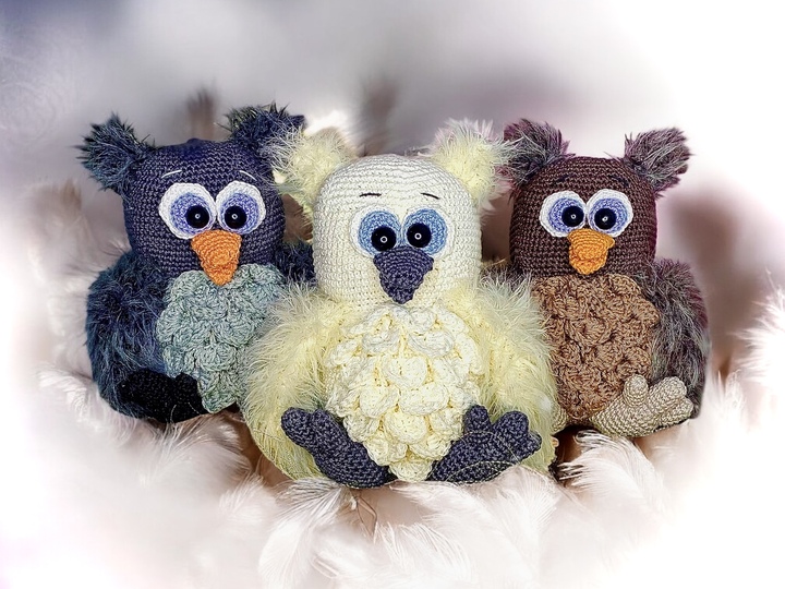 Fluffy Owl Hedwig Babies crochet patterns