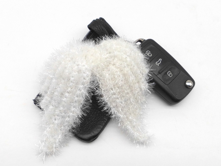 Guardian angel wings protection symbol and Christmas decoration