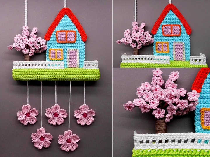 Hanging decoration spring cherry blossom