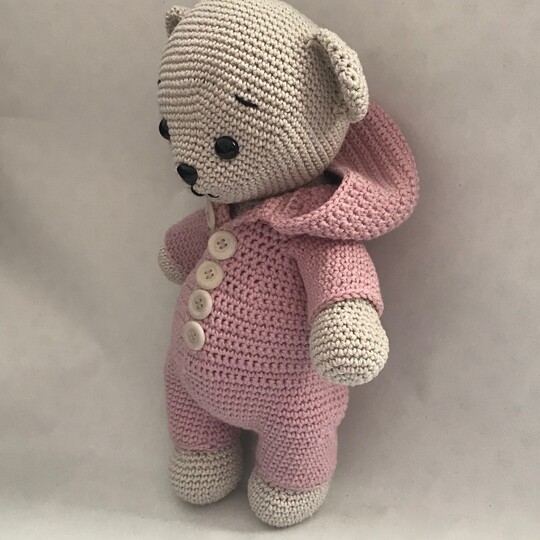 Joséphine the Pyjama-Bear (panda) crochet pattern