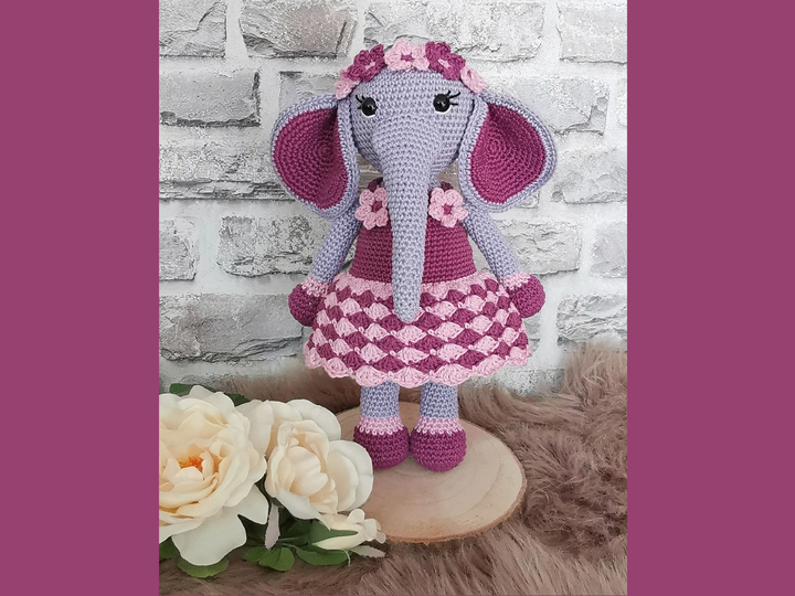 Miss Ella crochet pattern elephant